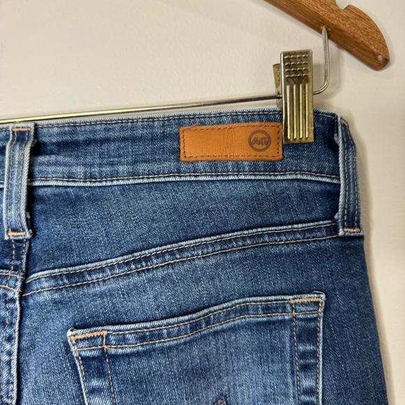 Adriano Goldschmied Mari Crop High Rise Slim Straight Distressed Wash Jeans 26 R - Picture 7 of 12
